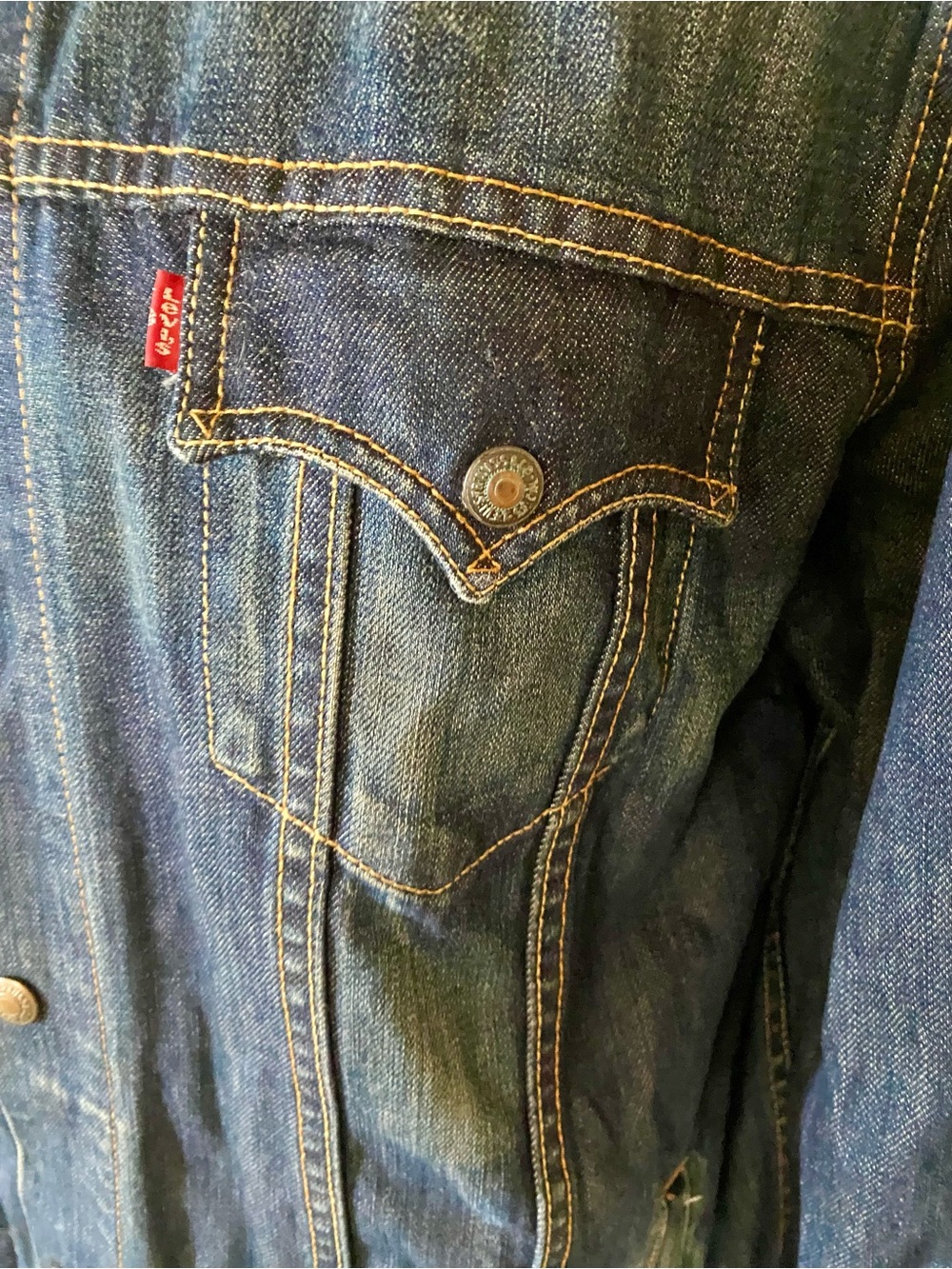 Vintage 2001 Levi’s Easy Rider 70550-0496 Denim Moto Jacket XL with Stand Collar - Picture 2 of 9